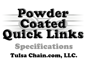 Powder Coated quick links Specifications