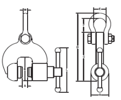 model SCSM lifting clamps