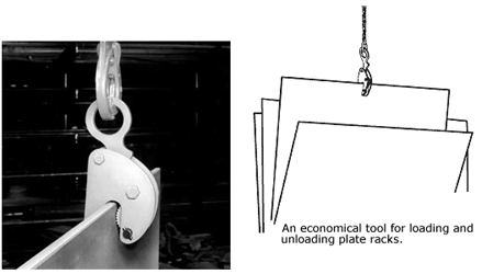 model BD lifting clamp in use