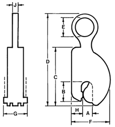 model bd lifting clamps