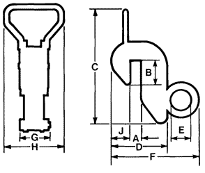 model M lifting clamps specifications