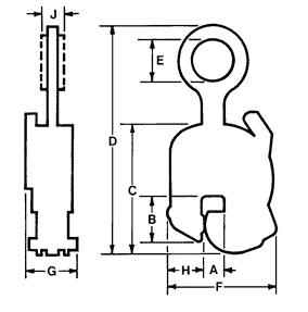 lifting clamps jc renfroe model S lifting clamp specifications