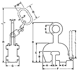 model SCP lifting clamps