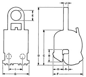 Lifting clamps model SD specifications