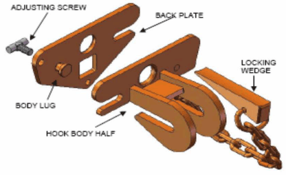 lifting clamp model A-1 exploded