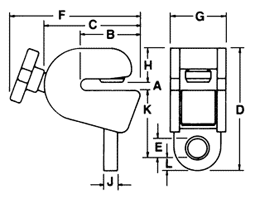 model AC lifting Clamp