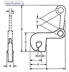 model ASTL lifting clamps