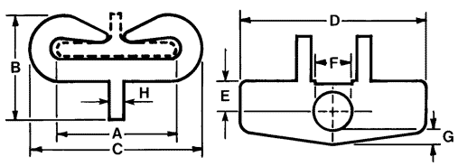 model B-1 lifting clamps