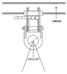 model bc lifting clamp in use