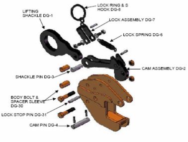 lifting clamps model DG