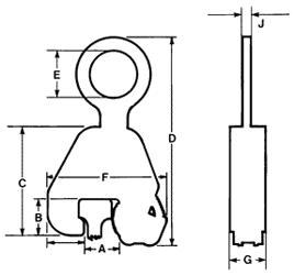 model DG lifting clamps