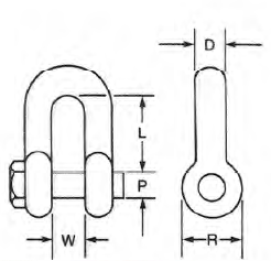 Skookum All Alloy chain Shackles