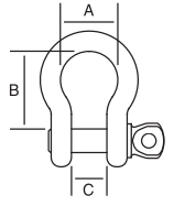 alloy screw pin anchor shackle