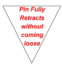 Pin fully retracts