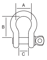 screw pin anchor shackle