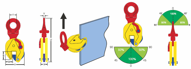 TSU STSU Vertical Lifting Clamp