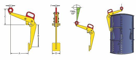 Terrier drum clamps TVKH