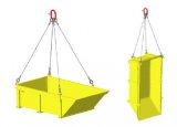 Material Basket with Fixed Sides and Sloped End (DUMP BASKET)