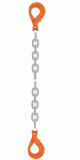 Grade 100 SSLSL Chain Sling - Single Leg w/ Self Locking (Safety) Hook Both Ends