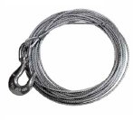 304 Stainless steel wire rope with SS swivel hook and swaged ball fitting