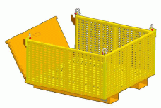 Material Basket with Drop Side