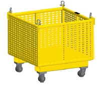 Material Basket with Fixed Sides