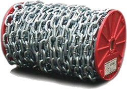 Coil Chain Straight Link Electro Galvanized Reel