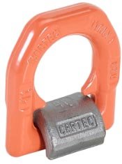 Grade 100 Weld-on Lifting Ring Single-Base w/ Spring