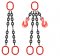 Grade 80 DOO Chain Sling - Double Leg w/ Oblong Master Link on Top and Bottom